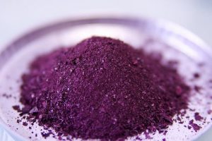 圖3.紫球藻干粉 （引自https://www.flickr.com/photos/microphyt/6424772095）